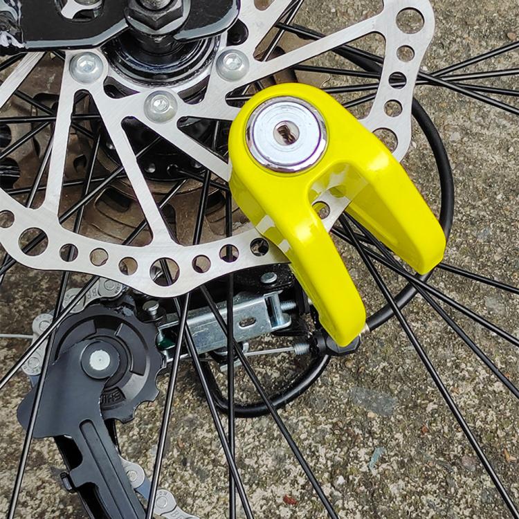 Lucchetto antifurto universale per freni a disco per biciclette, e-bike e motociclette con freni a disco.