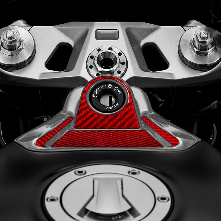 Adesivi decorativi per la zona di accensione per Aprilia RS 660 2021-2025, 3 pezzi/set.