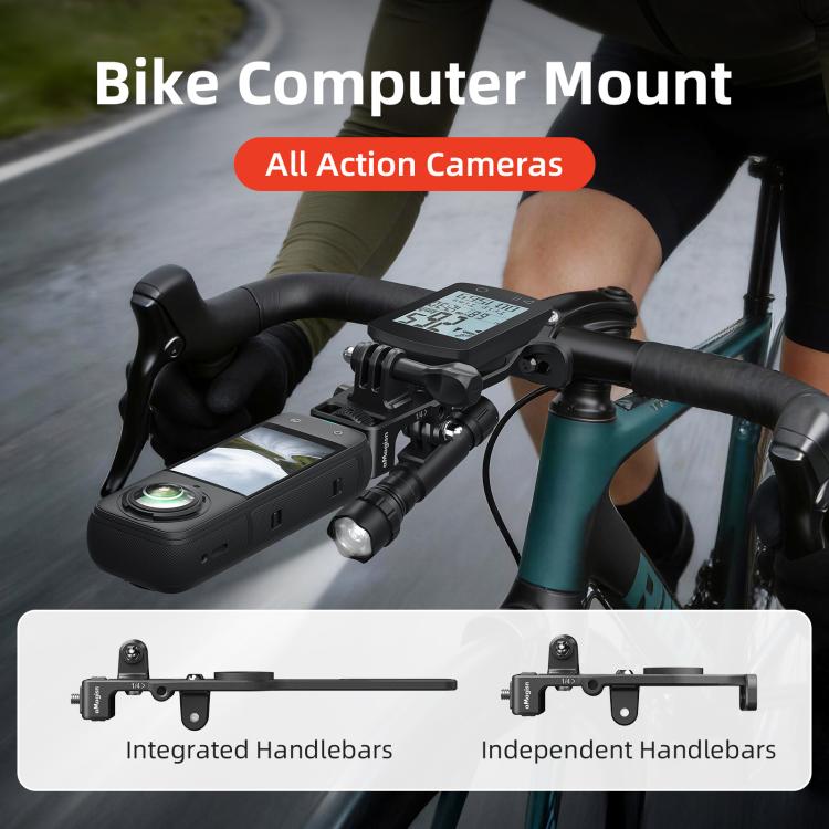Supporto per tachimetro da ciclismo per action camera, aMagisn BR01 Independent Handlebars, aMagisn BR02 Integrated Handlebars