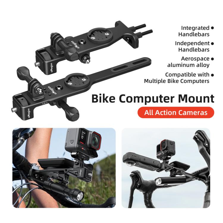 Supporto per tachimetro da ciclismo per action camera, aMagisn BR01 Independent Handlebars, aMagisn BR02 Integrated Handlebars