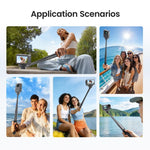 Asta per selfie a sgancio rapido da 120 cm, compatibile con DJI Osmo 360 / Action 5 Pro / Action 4 / Action 3, PD16