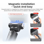 Asta per selfie a sgancio rapido da 120 cm, compatibile con DJI Osmo 360 / Action 5 Pro / Action 4 / Action 3, PD16