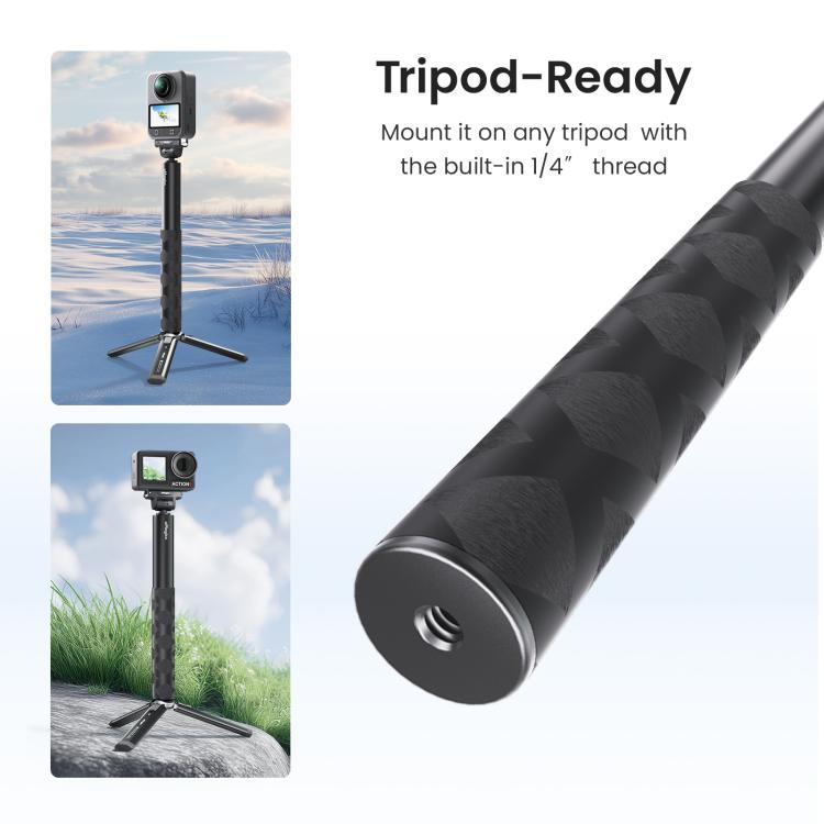 Asta per selfie a sgancio rapido da 120 cm, compatibile con DJI Osmo 360 / Action 5 Pro / Action 4 / Action 3, PD16