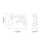 Gamepad Chitu HD con vibrazione e movimento, bianco