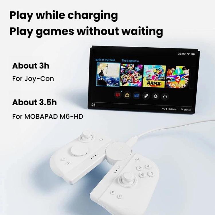 Impugnatura di ricarica per controller MOBAPAD M6-HD e Switch