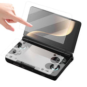 Pellicola protettiva in vetro temperato HD trasparente antigraffio per console di gioco AYN Thor., Upper Screen Protector, Lower Screen Protector
