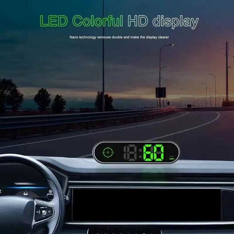 Display Head-Up a colori con indicazione della velocità del veicolo commutabile tra MPH e KMH, dispositivo di avviso di sicurezza., USB Cable, Dual USB Car Charger