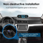 Display Head-Up a colori con indicazione della velocità del veicolo commutabile tra MPH e KMH, dispositivo di avviso di sicurezza., USB Cable, Dual USB Car Charger
