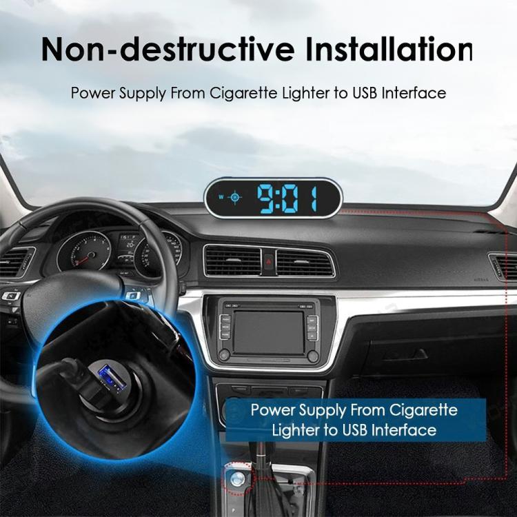 Display Head-Up a colori con indicazione della velocità del veicolo commutabile tra MPH e KMH, dispositivo di avviso di sicurezza., USB Cable, Dual USB Car Charger