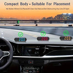 Display Head-Up a colori con indicazione della velocità del veicolo commutabile tra MPH e KMH, dispositivo di avviso di sicurezza., USB Cable, Dual USB Car Charger