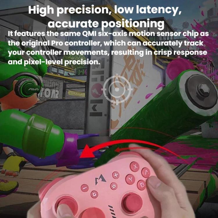 Controller di gioco wireless Bluetooth con vibrazione Pink