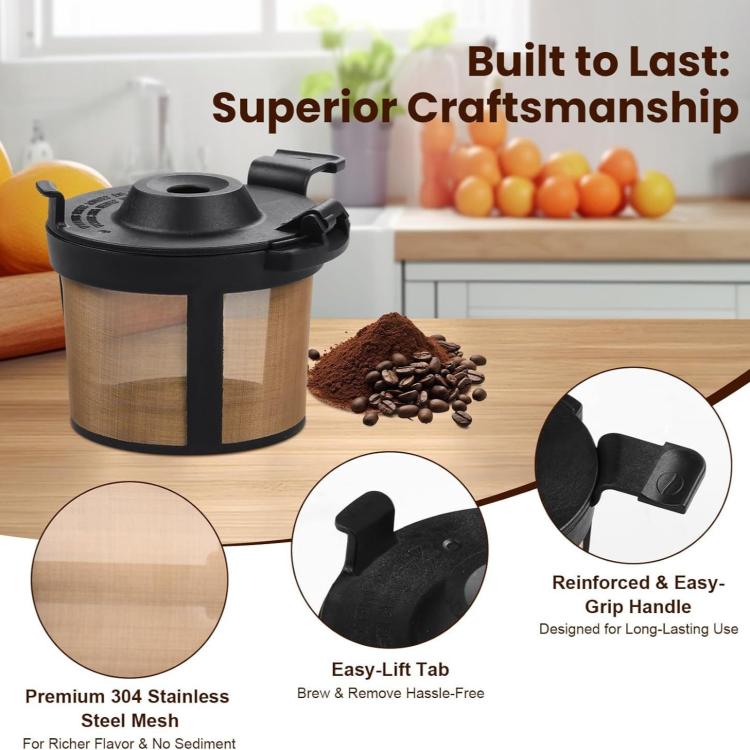 Filtro per caffè riutilizzabile in acciaio inossidabile per macchine da caffè Ninja PB051 PB040 PB041ST, filtro a rete di ricambio
