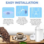 Filtro acqua a carboni attivi TCZ7003 di ricambio per macchine da caffè Siemens / Bosch serie EQ / Panasonic NC-ZA1