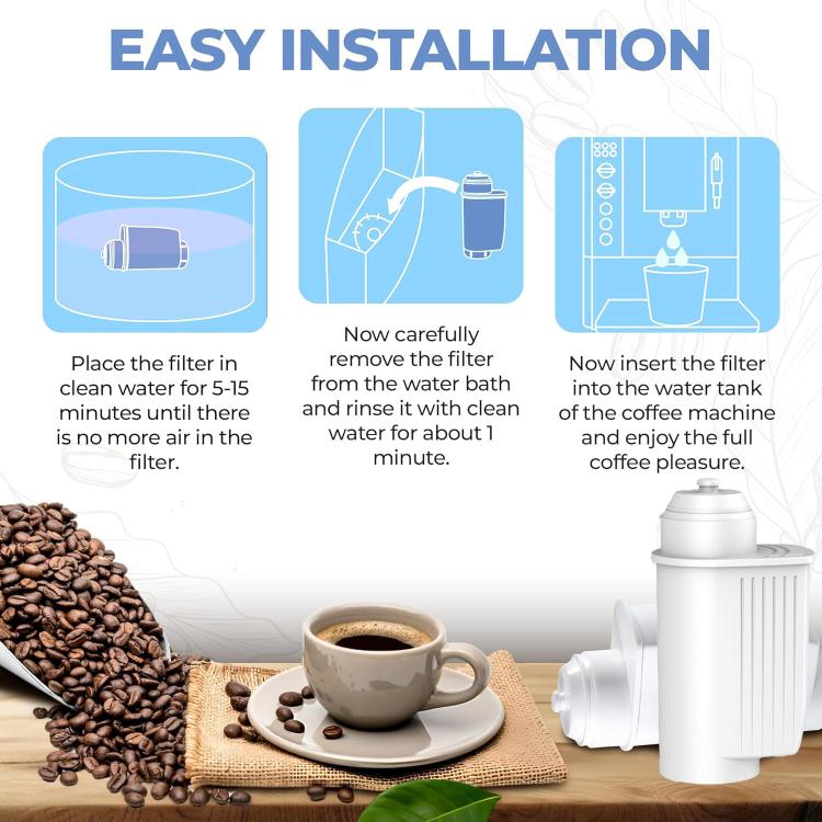 Filtro acqua a carboni attivi TCZ7003 di ricambio per macchine da caffè Siemens / Bosch serie EQ / Panasonic NC-ZA1