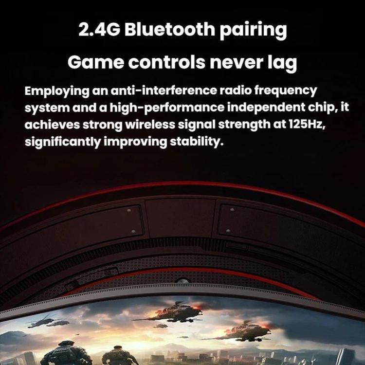 Controller di gioco wireless con vibrazione GAMEMT 080S 2.4G per PC / Switch / PS3, Single, With Receiver, Double With Receiver