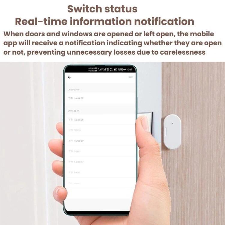 Sensore intelligente Zigbee 2 in 1 per porte e finestre, compatibile con Home Assistant., ZG-102Z