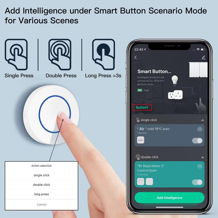 Interruttore wireless Zigbee per la casa intelligente, ZG-101ZL