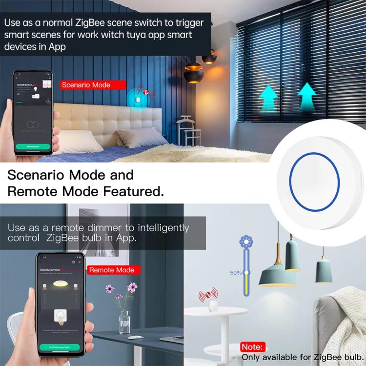 Interruttore wireless Zigbee per la casa intelligente, ZG-101ZL