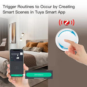 Interruttore a manopola Zigbee con magnete, adesivo, posizionamento libero, regolazione della luminosità, compatibile con Home Assistant, ZG-101ZD