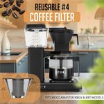 Filtro in acciaio inox per caffettiera Moccamaster KBT / KBGV, Single Layer, Double Layer