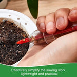Set di 3 siringhe per semina di bonsai da giardino, strumento manuale per la semina di piantine