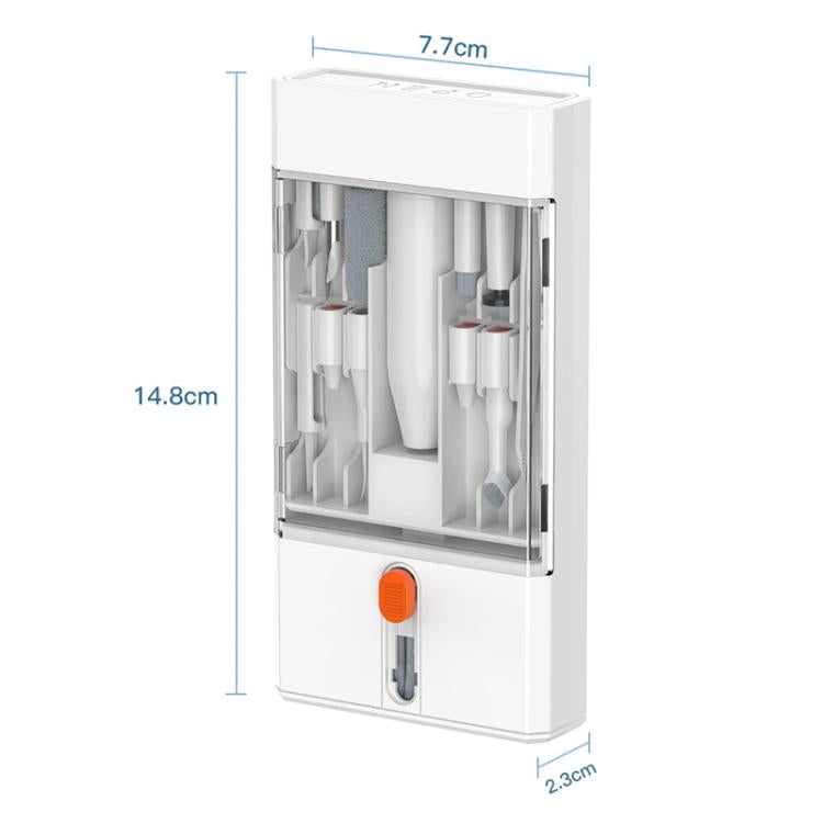 Kit di pulizia per dispositivi elettronici 22 in 1 con custodia a scomparsa, set di strumenti tutto in uno per tastiera, telefono, fotocamera, auricolari