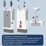 Kit di pulizia retrattile 10 in 1, set di strumenti multifunzione per tastiera, custodia auricolari, telefono e schermo.