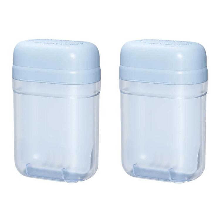 2 porta sapone sigillati con coperchio e foro di drenaggio, contenitore portatile per la conservazione