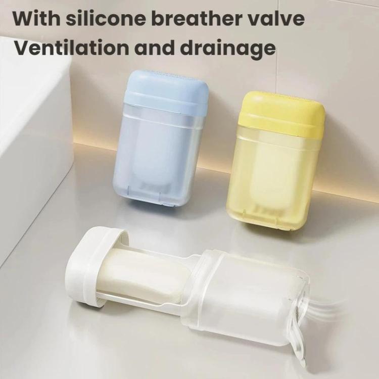 2 porta sapone sigillati con coperchio e foro di drenaggio, contenitore portatile per la conservazione