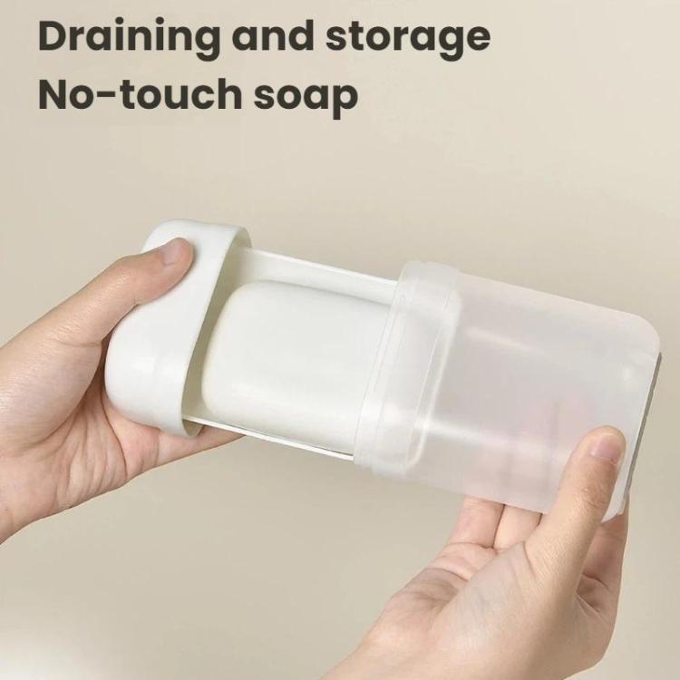 2 porta sapone sigillati con coperchio e foro di drenaggio, contenitore portatile per la conservazione