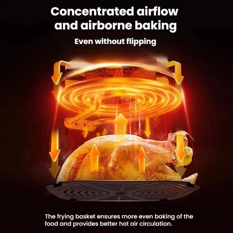 Friggitrice ad aria multifunzione da 1400 W e 10 litri, senza bisogno di capovolgere, con comandi touch intelligenti., Visible EU Plug, Visible UK Plug, Visible US Plug, Invisible UK Plug, Invisible EU Plug, Invisible US Plug