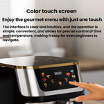 Friggitrice ad aria multifunzione da 1400 W e 10 litri, senza bisogno di capovolgere, con comandi touch intelligenti., Visible EU Plug, Visible UK Plug, Visible US Plug, Invisible UK Plug, Invisible EU Plug, Invisible US Plug