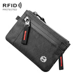 Porta carte antifurto con protezione RFID, portachiavi portatile, portafoglio multifunzionale per documenti di viaggio., Black With Red Zipper, Black, Black With hook, Black Red Zipper With Hook, Black With Lanyard, Black Red Zipper With Lanyard       ...
