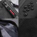 Porta carte antifurto con protezione RFID, portachiavi portatile, portafoglio multifunzionale per documenti di viaggio., Black With Red Zipper, Black, Black With hook, Black Red Zipper With Hook, Black With Lanyard, Black Red Zipper With Lanyard       ...