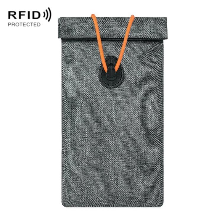 Custodia protettiva per segnali mobili, arrotolabile con coulisse, borsa antifurto per chiavi auto, custodia di protezione RFID per carte di credito.
