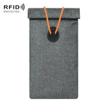 Custodia protettiva per segnali mobili, arrotolabile con coulisse, borsa antifurto per chiavi auto, custodia di protezione RFID per carte di credito.