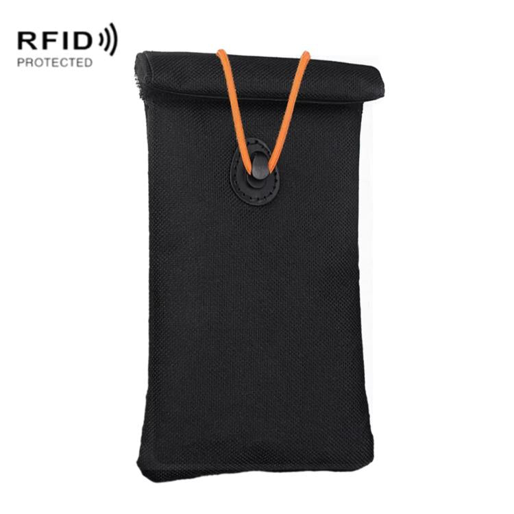 Custodia protettiva per segnali mobili, arrotolabile con coulisse, borsa antifurto per chiavi auto, custodia di protezione RFID per carte di credito.