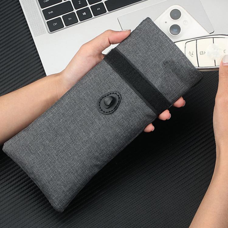 Custodia protettiva per segnali mobili, arrotolabile con coulisse, borsa antifurto per chiavi auto, custodia di protezione RFID per carte di credito.