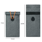 Custodia protettiva per segnali mobili, arrotolabile con coulisse, borsa antifurto per chiavi auto, custodia di protezione RFID per carte di credito.