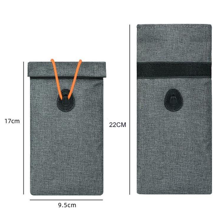 Custodia protettiva per segnali mobili, arrotolabile con coulisse, borsa antifurto per chiavi auto, custodia di protezione RFID per carte di credito.