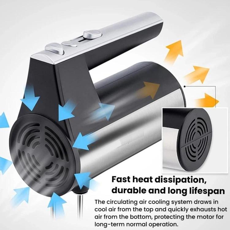 DH166 Frullatore elettrico portatile da 300 W per uso domestico, ideale per preparare torte e impasti., EU Plug