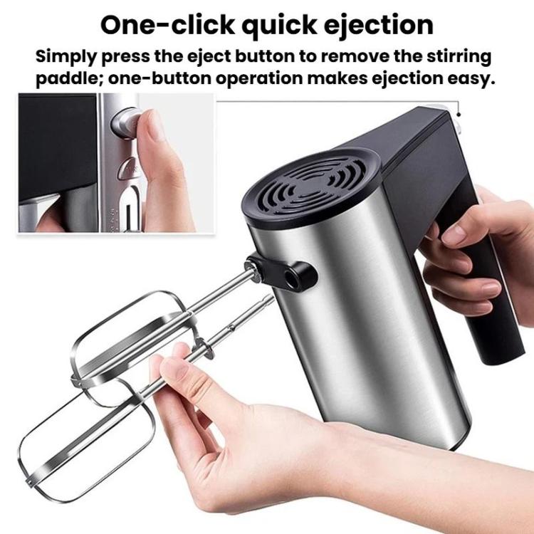 DH166 Frullatore elettrico portatile da 300 W per uso domestico, ideale per preparare torte e impasti., EU Plug