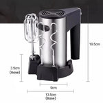 DH166 Frullatore elettrico portatile da 300 W per uso domestico, ideale per preparare torte e impasti., EU Plug
