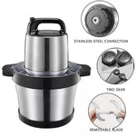Tritacarne multifunzione in acciaio inox da 500 W e 6 litri di grande capacità, trita aglio, EU Plug, UK Plug