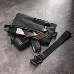 Portafoglio con protezione RFID, portachiavi XPAC, pochette per documenti da viaggio.