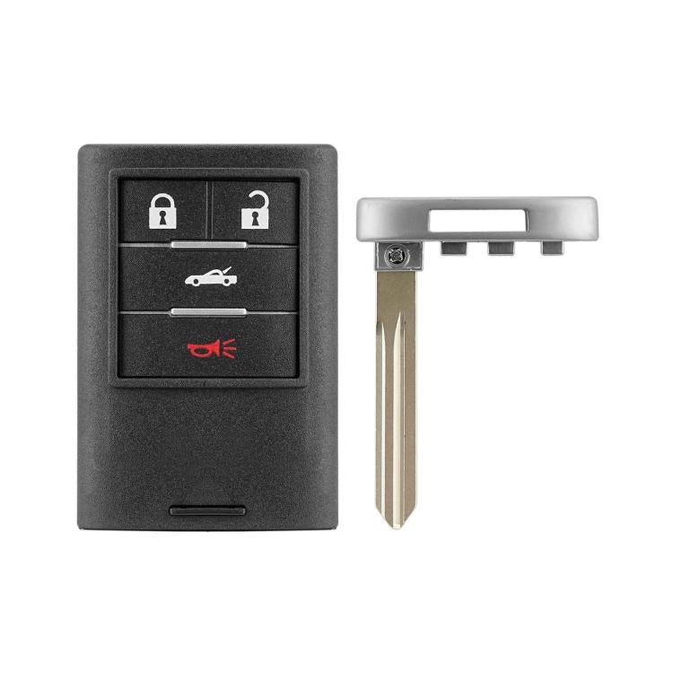 Custodia per chiave auto Cadillac con lama grezza 3+1 pulsanti