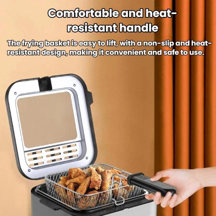 Friggitrice integrata a vista con protezione antisurriscaldamento per uso domestico e macchina per patatine fritte., EU Plug, UK Plug, US Plug