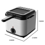 Friggitrice integrata a vista con protezione antisurriscaldamento per uso domestico e macchina per patatine fritte., EU Plug, UK Plug, US Plug