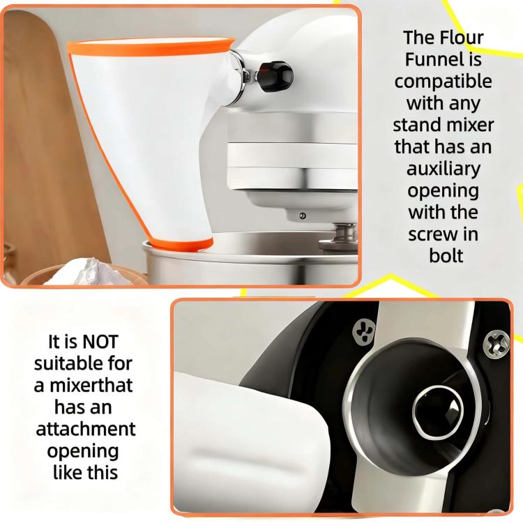 Imbuto per farina per l'accessorio per impastatrice KitchenAid da 5 quarti