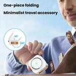 Caricabatterie wireless magnetico 3 in 1 da 15 W con cavo retrattile e supporto di ricarica da tavolo pieghevole.